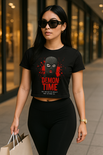 Women's Demon Time 1 T-Shirt (cropped)